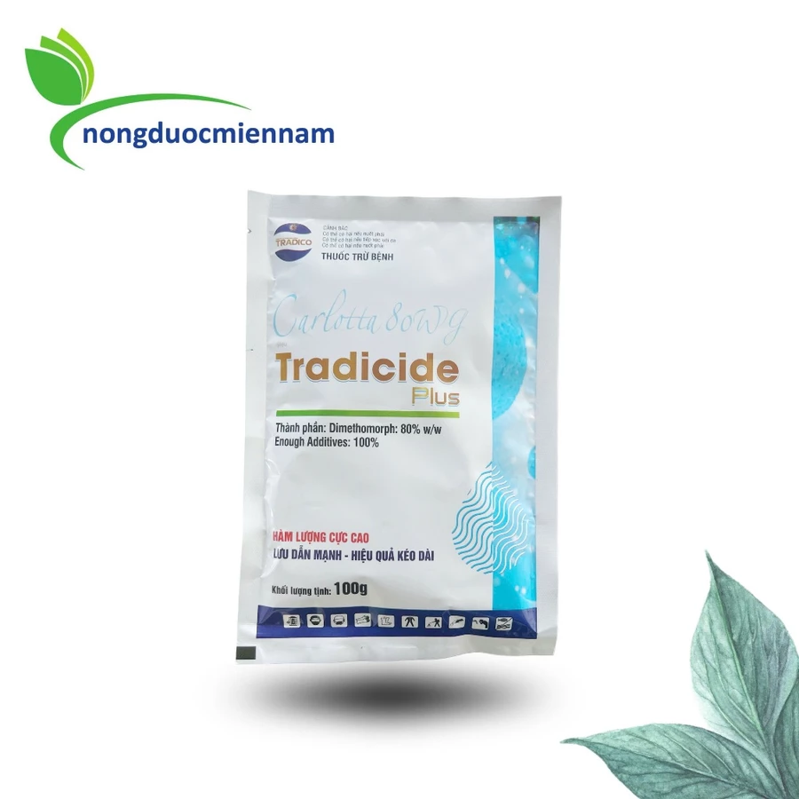 Thuốc trừ bệnh CALOTTA 80WG Dimethomoph 80% (TradicidePlus) 100gr - Phòng trừ thối trái, thối nhũn hoa, nứt thân sì mủ.