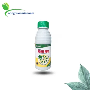 Phân bón lá KORU MAX TANIXA 500mL - Keo nano sinh học 502, chuyên gia sửa trái, chống rụng sinh lý bông & trái.