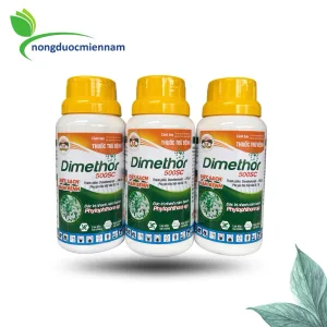 Thuốc trừ nấm bệnh DIMETHOR 500SC chsi 240ml - Ngăn chặn tế bào nấm hình thành gây thối trái, cháy lá, thối bông