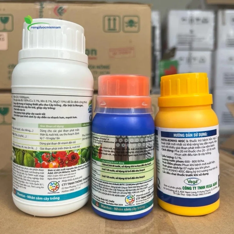 Công dụng từng thành phân thuộc phục hồi cây suy kiệt với Bộ 3 Multi TE Xtra, Phân bón Creo, Akita Konho