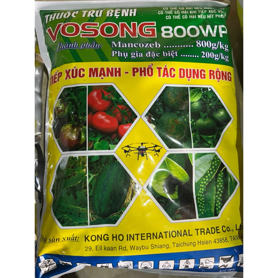 VOSONG 80WP (Mancozeb Vàng) gói 1kg - Quản lya nấm bệnh cho cây trồng - Ảnh 3