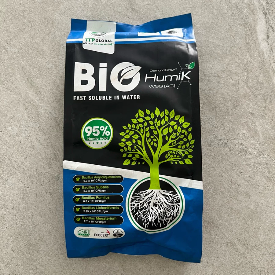 Phân bón lá HUMIK BIO (1kg) Chứa 5 chủng vi sinh vật có lợi cho đất và cây trồng - Dạng hạt nhỏ tan không để lại cặn - Ảnh 3