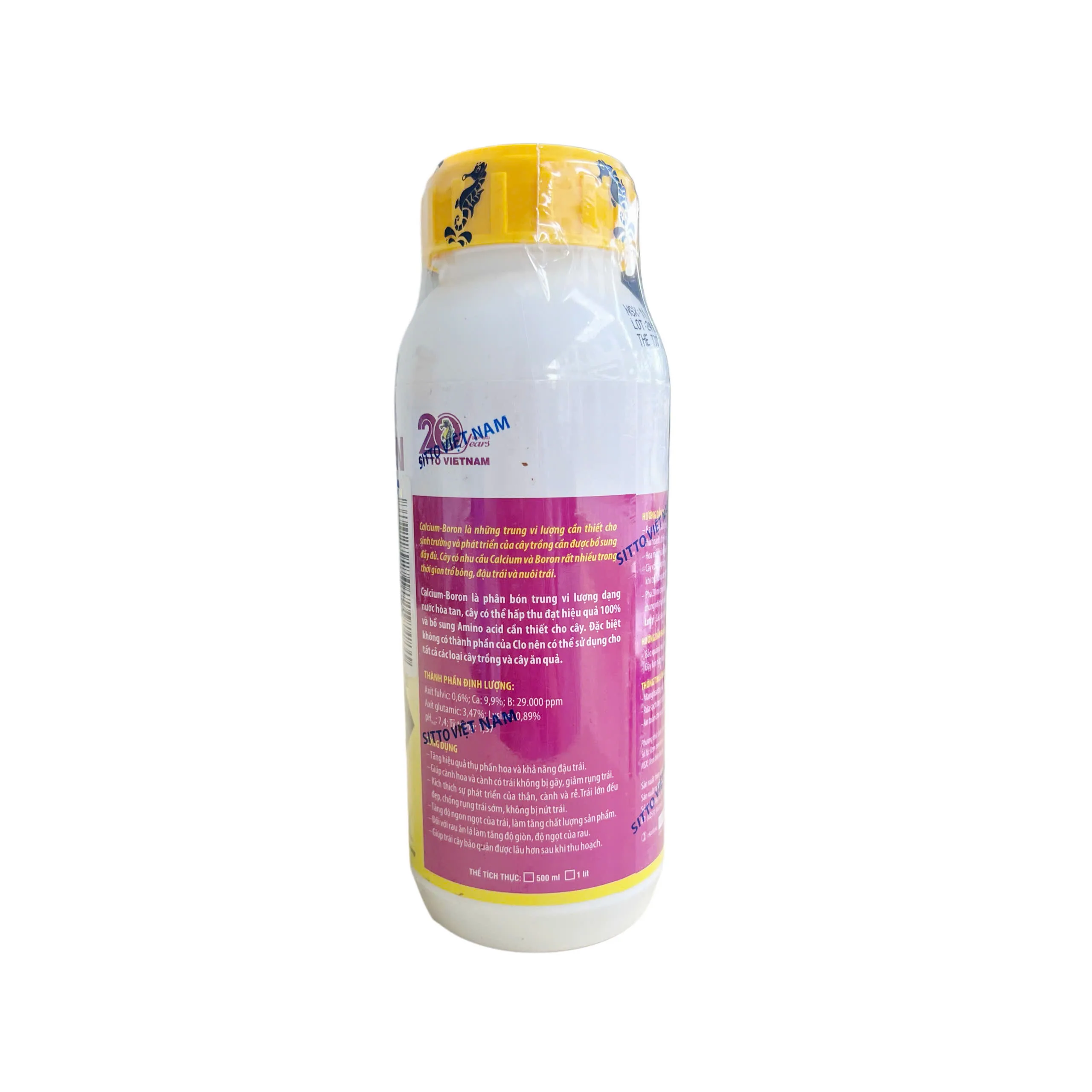 CALCIUM BORON -Phân bón lá vô cơ cần thiết giai đoạn trổ bông, đậu và nuôi trái. chai 500ml - Ảnh 2