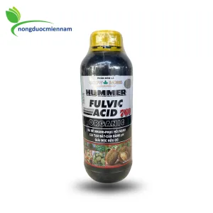 Phân bón lá HUMMER FULVIC ACID 760 chai 1L - Organic Ra rễ, Phục hồi cây, Cải tạo đất. - Growmore Corp.