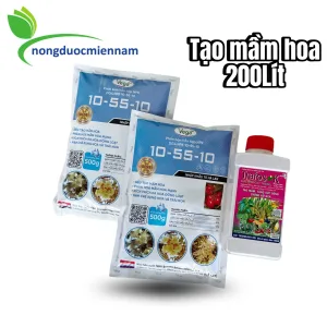 Bộ sản phẩm TẠO MẦM HOA  200LÍT | NPK 10-55-10 nhập khẩu Hà Lan + Trafos-K |- Phân  bón lá Kích  mầm hoa cực mạnh