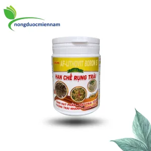Phân bón lá AF–LITHOVIT BORON 5 HẠN CHẾ RỤNG TRÁI (100gr) - vi lượng Boron dạng nano dễ hấp thu, hạn chế rụng trái sinh lý