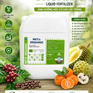 Phân Organic NETA (Can 20L) thân thiện với môi trường, tác động vượt trội và bền vững.