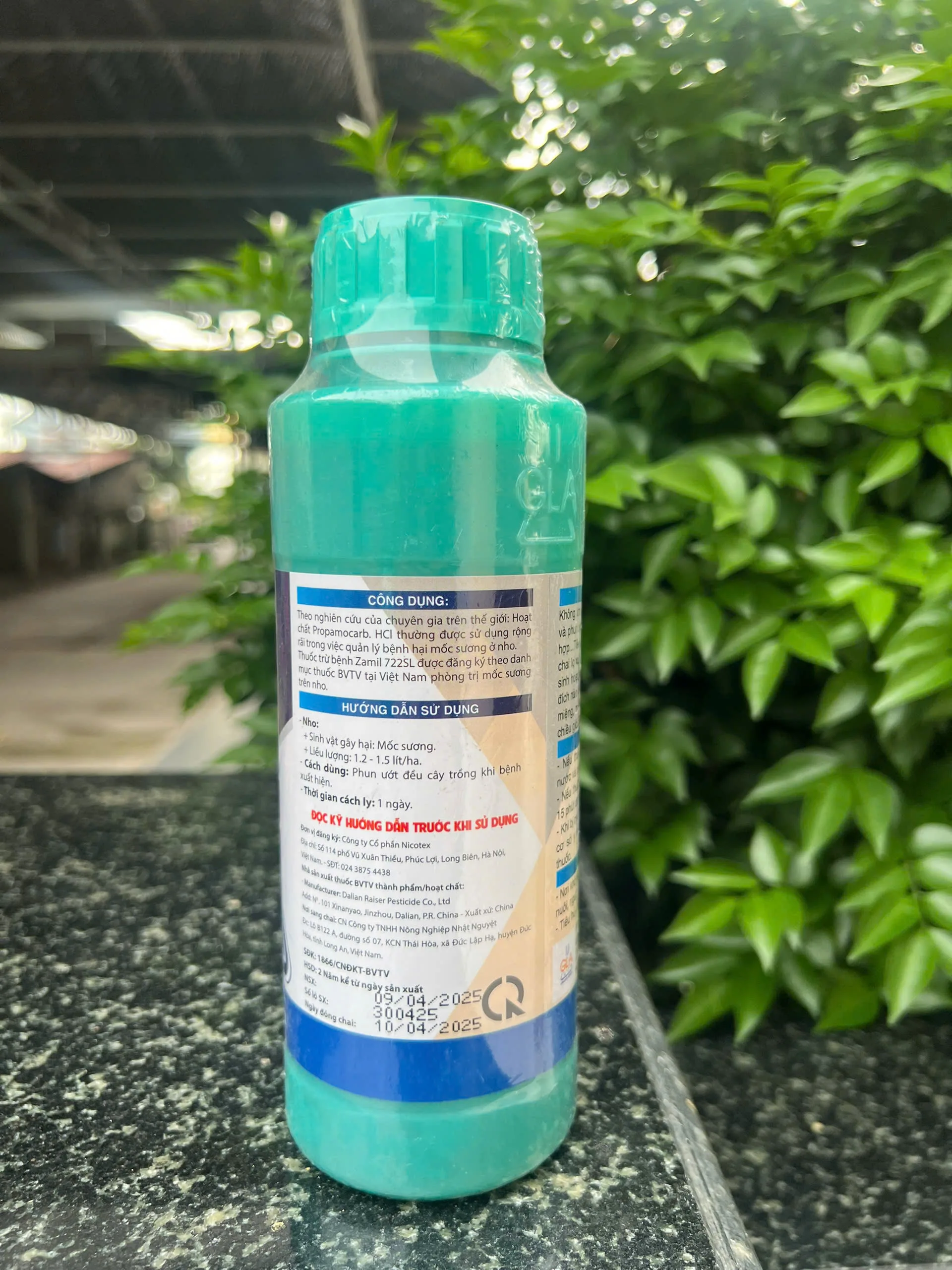Zamil 722SL- Thuốc trừ bệnh Siêu lưu dẫn mạnh mẽ, bảo vệ cây trồng lâu dài. Mốc sương trên nho - Ảnh 2