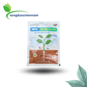 Alternative view of kimagri PHÂN BÓN HỖN HỢP NPK NPK 20-20-15 +TE NNBD ĐÒNG TO – BÔNG BỰ – TRĨU HẠT