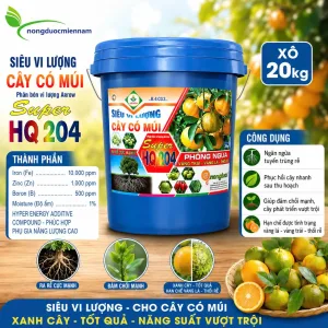 Siêu vi lượng CÂY CÓ MÚI- HQ 204 Phòng Vàng trái - Vàng lá - Thối rễ [Arrow Corp]