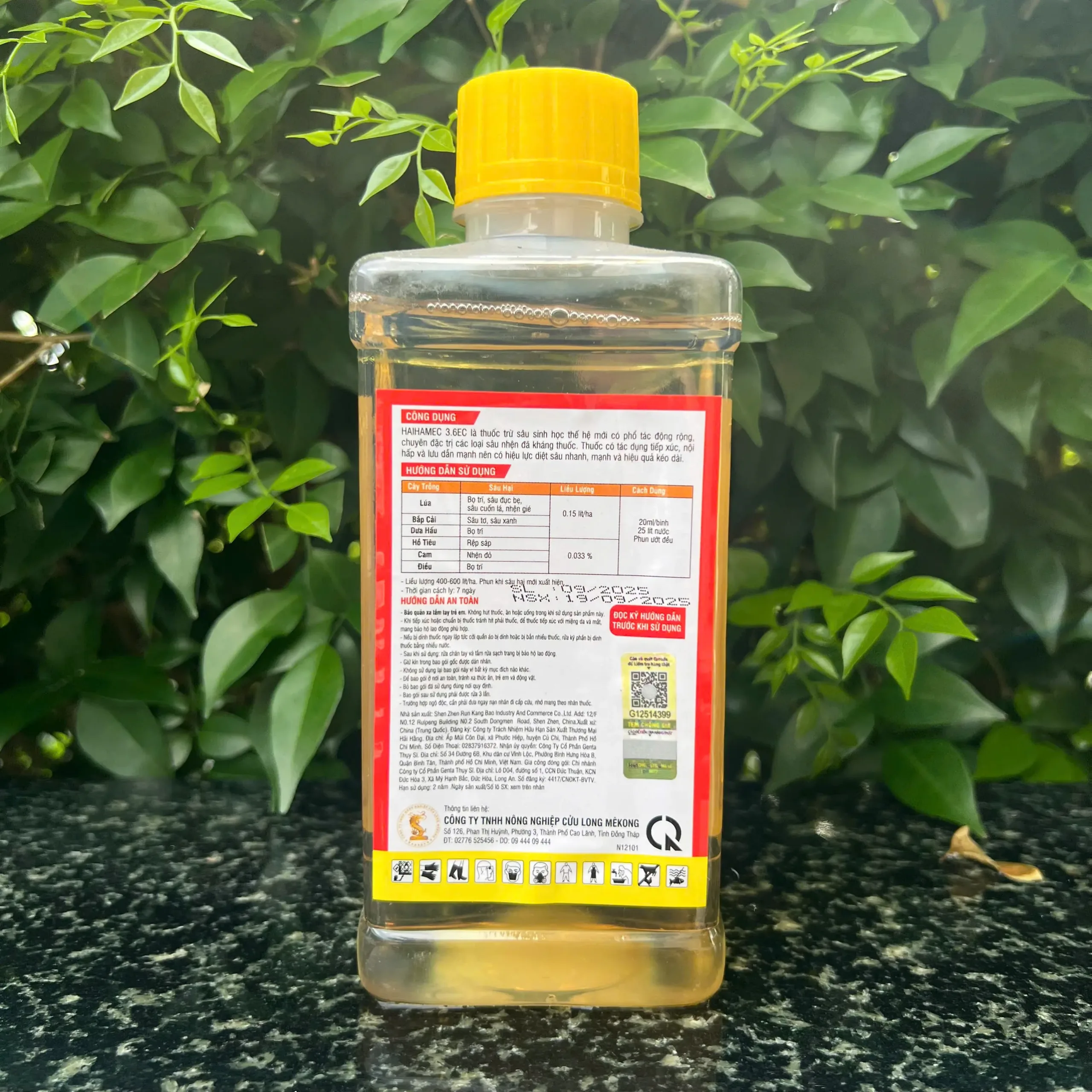 HAIHAMEC 3.6EC thuốc trừ sâu sinh học với Abamectin 3.6%, chuyên trị hiệu quả sâu cuốn lá, nhện đỏ. NƯỚC TRONG nhãn đỏ MỚI. - Ảnh 3