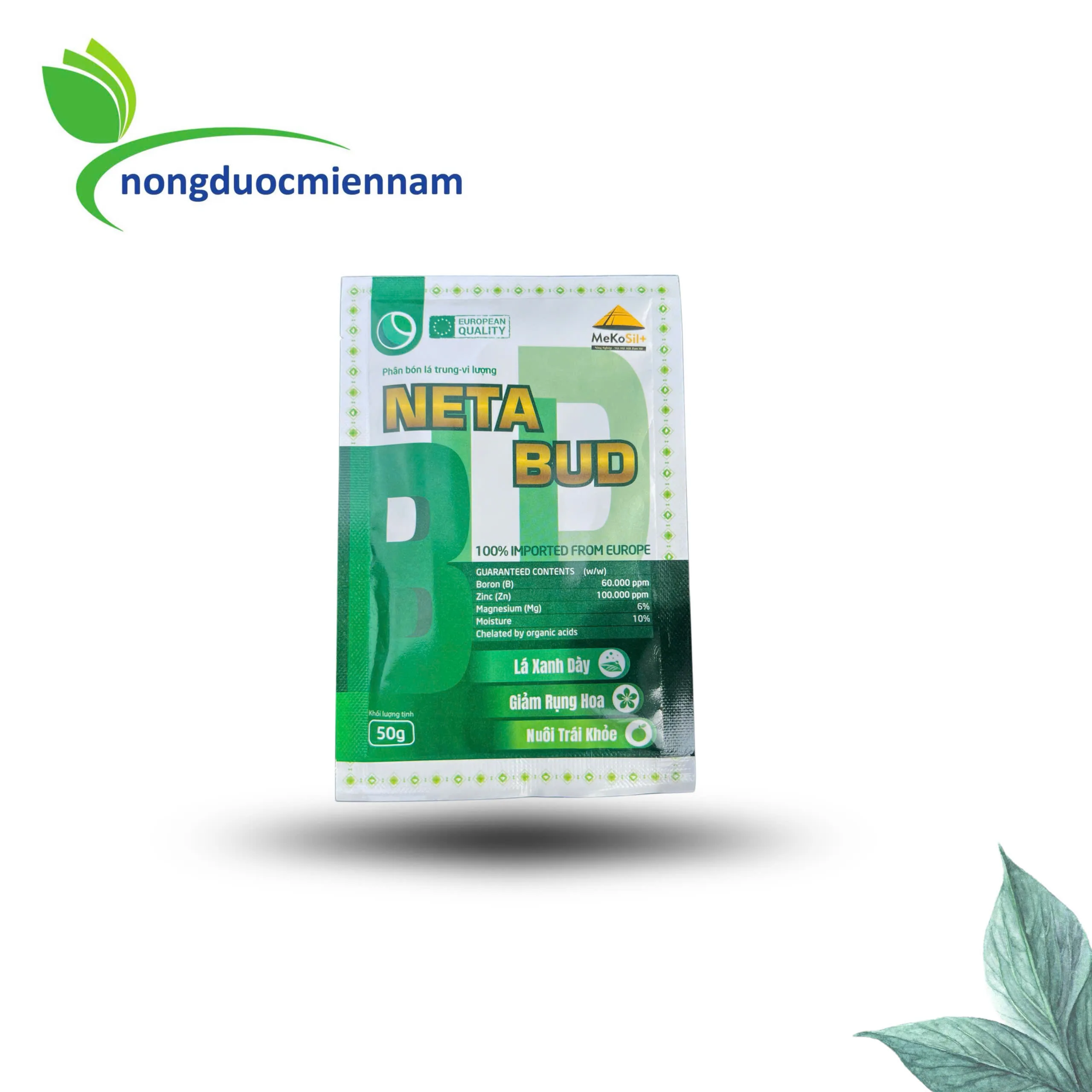 NETA BUD – Phân bón Trung Vi lượng/Canh tác an toàndưỡng bộ lá xanh, dày, khỏe. Khắc phục vàng lá, xoăn lá, bạc màu - Ảnh 4