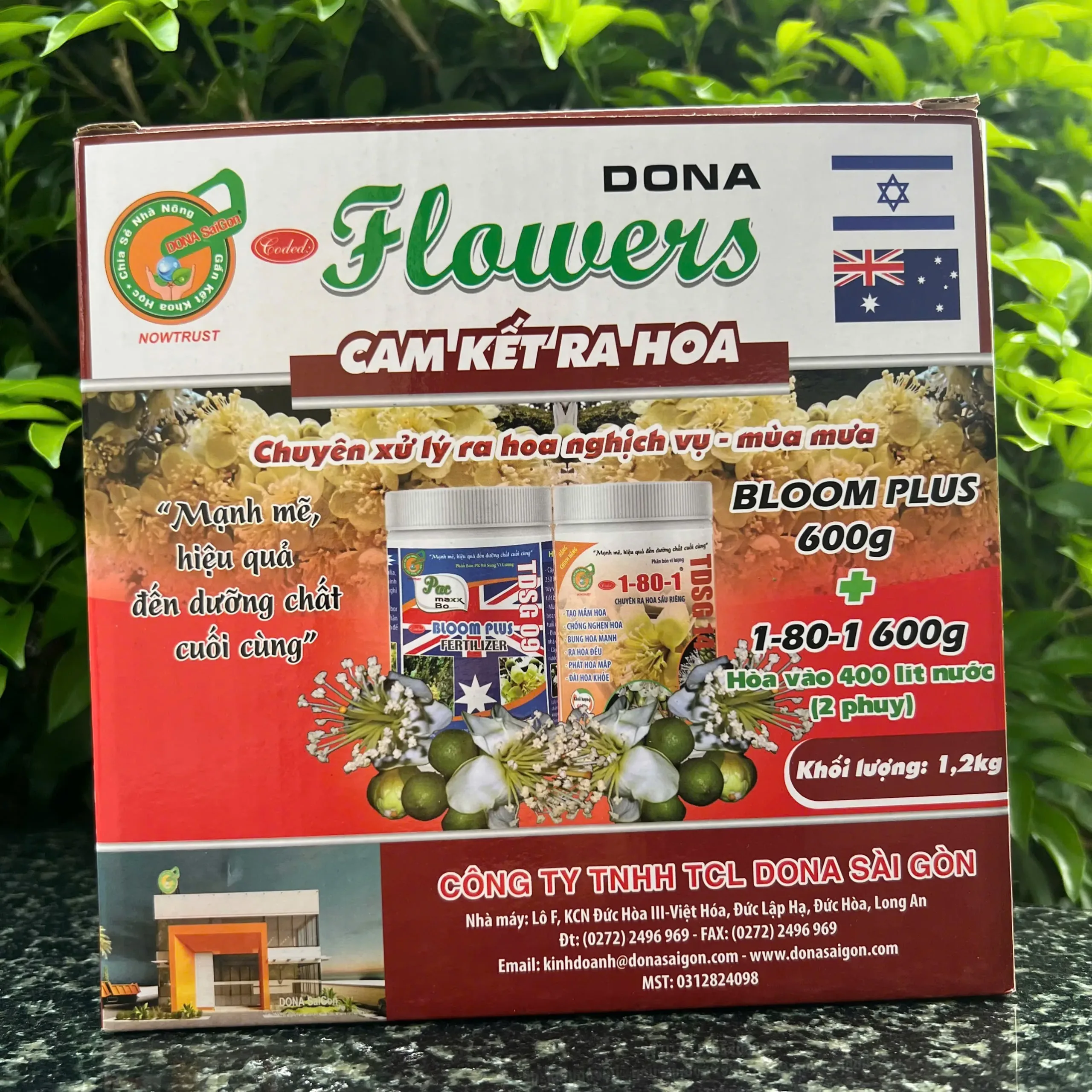 Cặp phân bón DONA FLOWERS- Chuyên xử lý ra hoa nghịch vụ- mùa mưa | 1,2KG - Ảnh 3