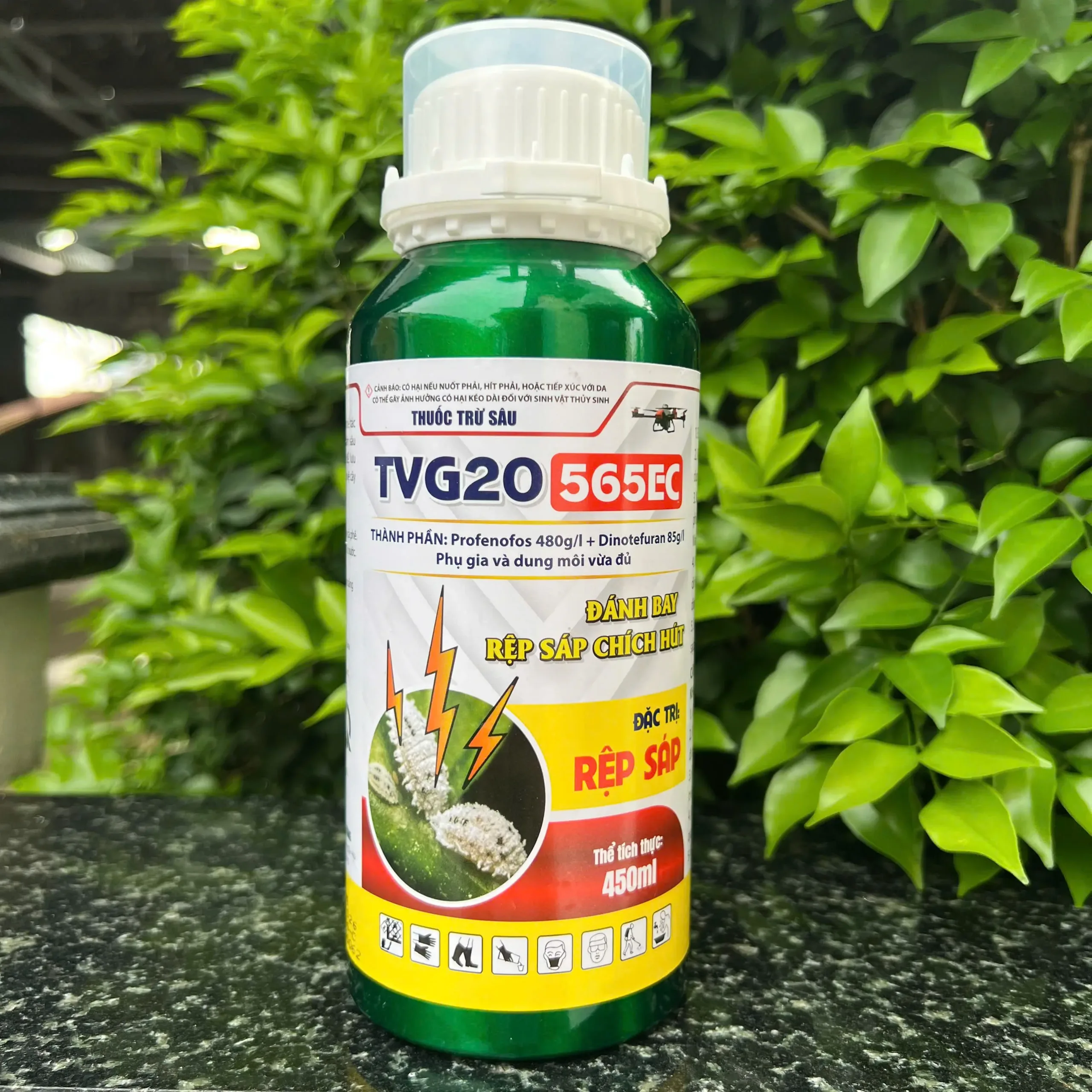 Thuốc trừ sâu TVG 20 565EC (450ml) - Sạch rệp sáp, rầy xanh, sâu vẽ bùa, sâu tơ - Ảnh 2