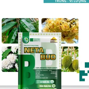 NETA BUD – Phân bón Trung Vi lượng/Canh tác an toàndưỡng bộ lá xanh, dày, khỏe. Khắc phục vàng lá, xoăn lá, bạc màu