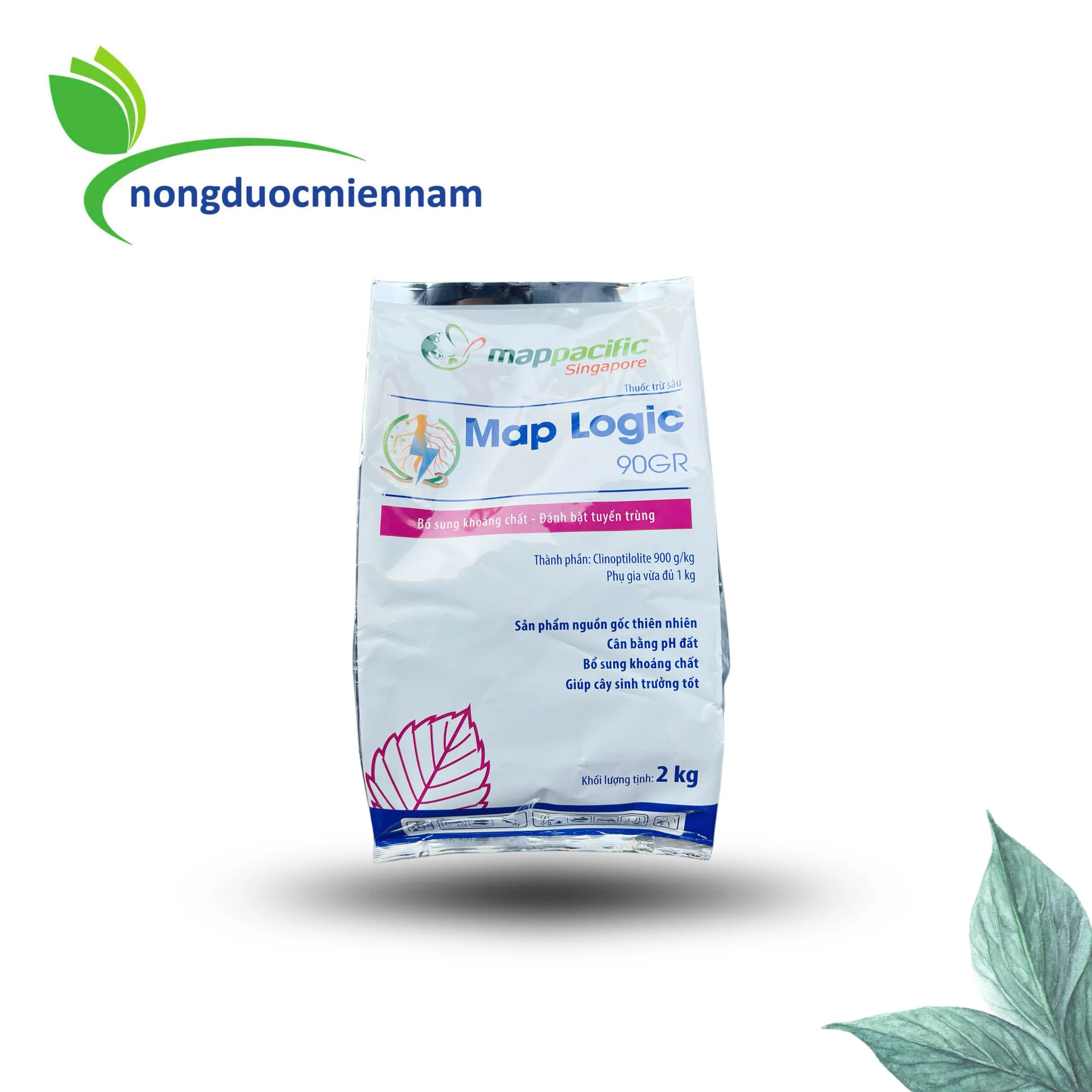 Map Logic 90WP Gói 2KG- Thuốc Đặc Trị Tuyến Trùng - Clinoptilolite - Map Pacific
