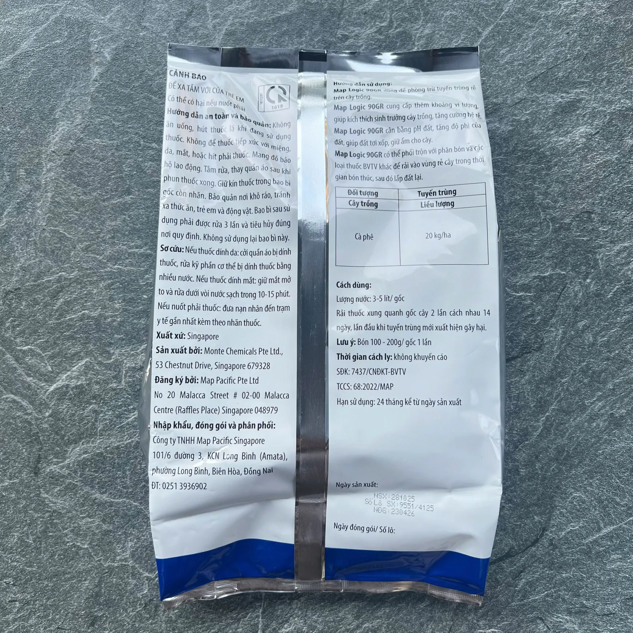 Map Logic 90WP Gói 2KG- Thuốc Đặc Trị Tuyến Trùng - Clinoptilolite - Map Pacific - Ảnh 3