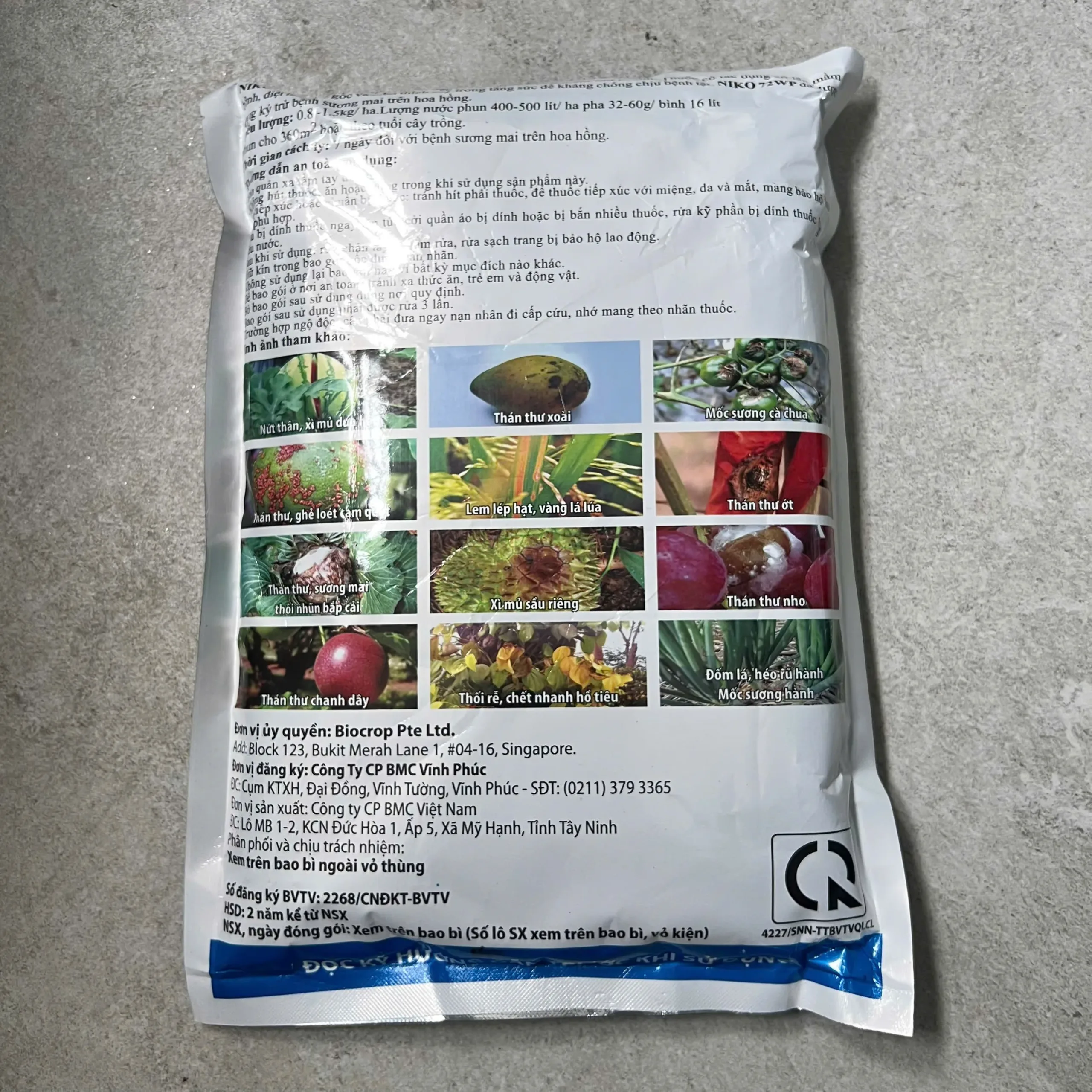 Thuốc trừ bệnh Niko 72WP 1KG - Phòng trừ thán thư, đốm ghẻ, vàng lá (Bột xanh) - Ảnh 3
